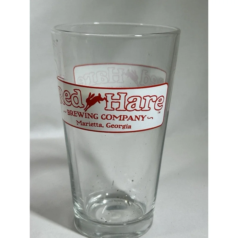 Red Hare Brewing Company Marietta Georgia Beer Glass Mug Bar Advertising Collect